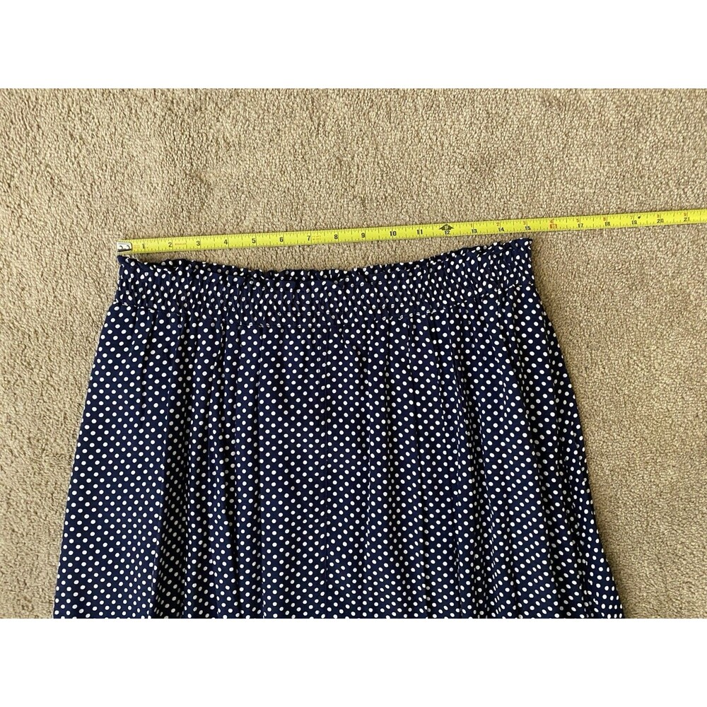 Vintage Lee David 80’s Skirt Suit Set Navy White Polka Dot Grandmacore Size 20W - Picture 16 of 16